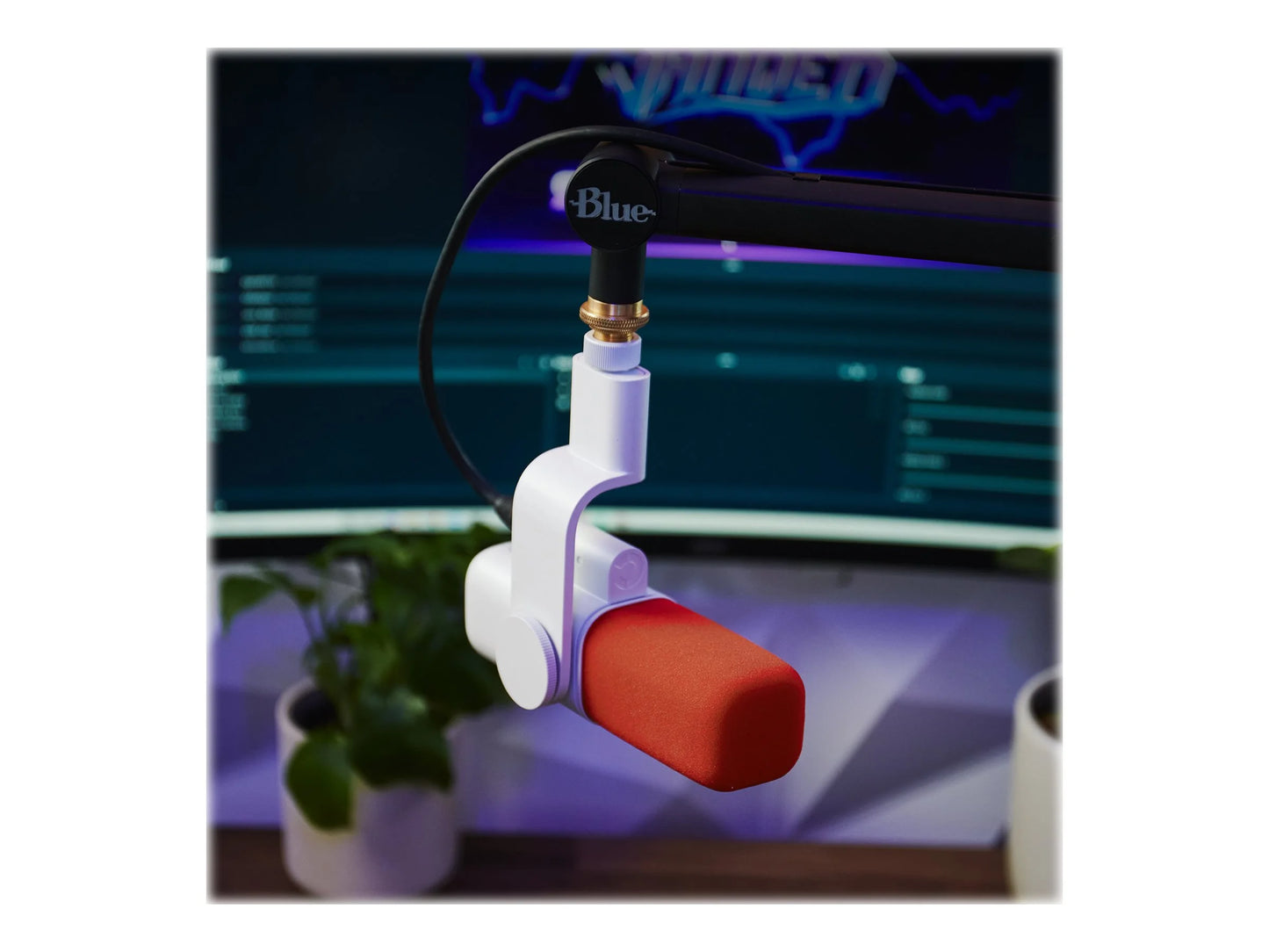 Logitech - Blue Sona Active Dynamic XLR Broadcast Microphone - Off-White - Microphone - Off-White - Serious Techies