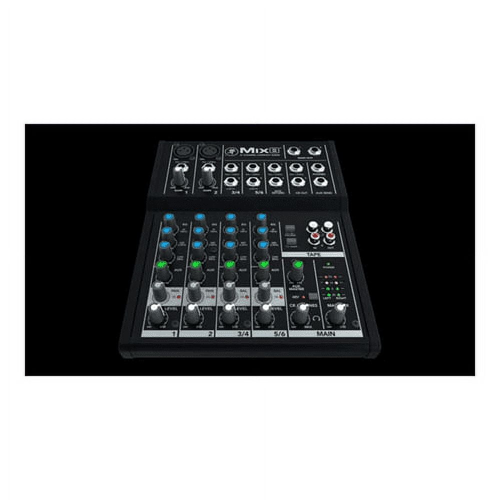  Mackie - Mix8 Durable Recording Studio 8 Channel Compact Mixer with 3 Band EQ - Serious Techies