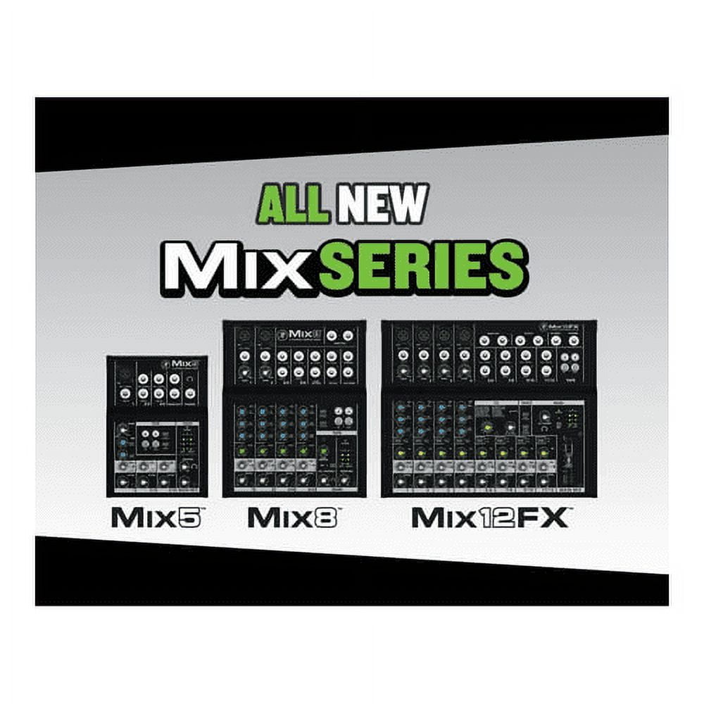  Mackie - Mix8 Durable Recording Studio 8 Channel Compact Mixer with 3 Band EQ - Serious Techies