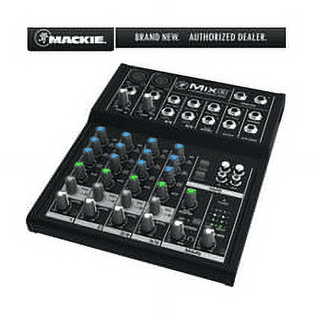  Mackie - Mix8 Durable Recording Studio 8 Channel Compact Mixer with 3 Band EQ - Serious Techies