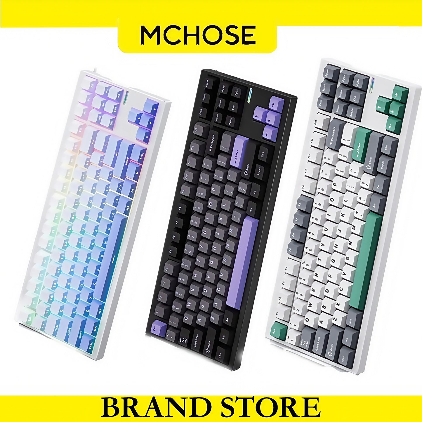 MCHOSE - GX87 V2 Mechanical Keyboard 87Keys 80% Layout 220 Mesh CNC Aluminum Shell Customized Hifi Switch Quick Realease Structure - Serious Techies