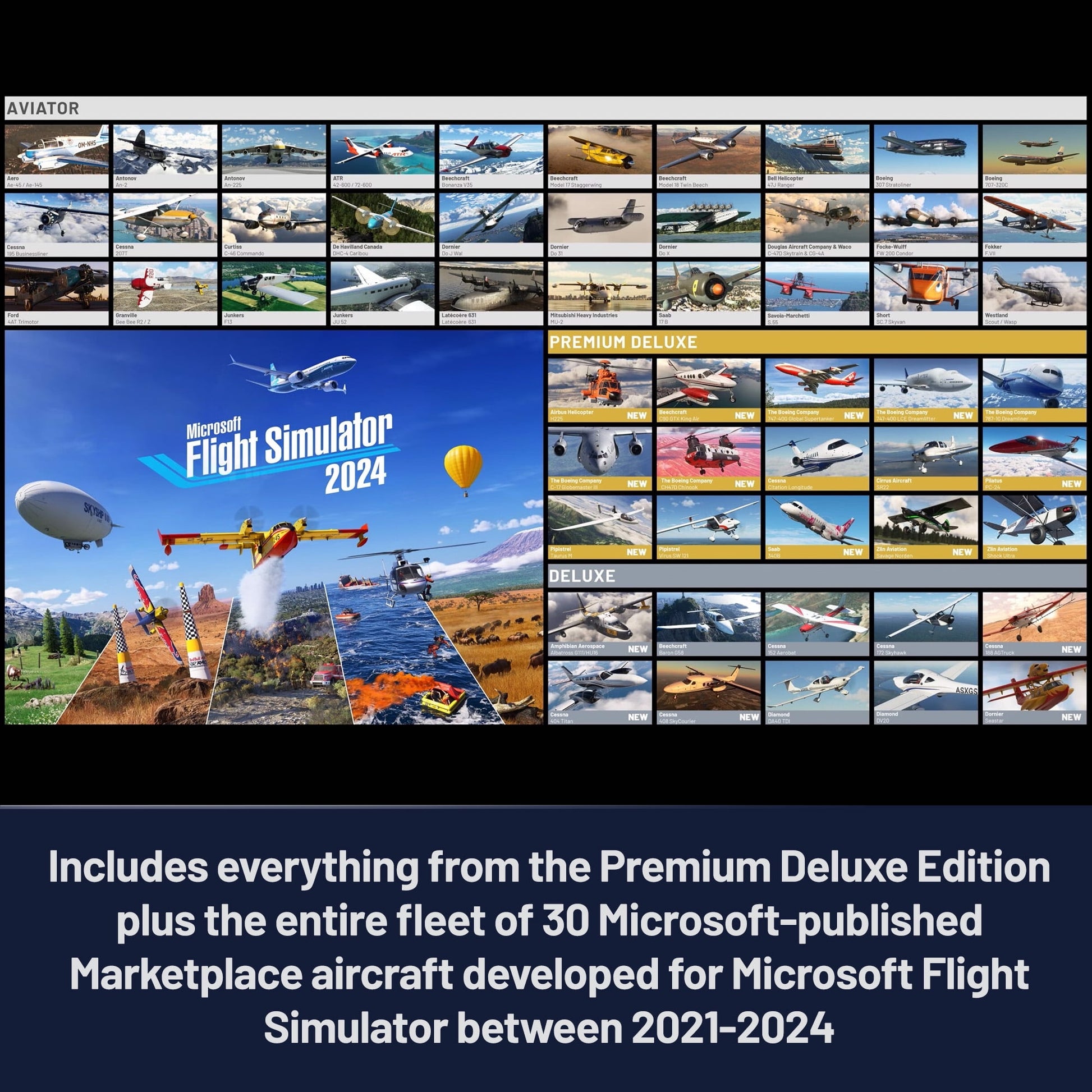 Microsoft - Flight Simulator 2024: Aviator Edition - Xbox Series X|S, Windows 10 [Digital] - Serious Techies