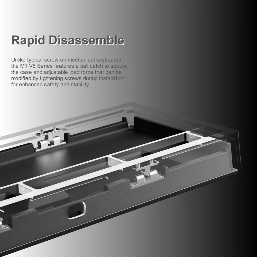 Monsgeek - M1 V5 Mechanical Keyboard Rapid Disassemble 75% Gasket Mount RGB 5 Pins Hot-Swappable Aluminum Customized Keyboard - Serious Techies