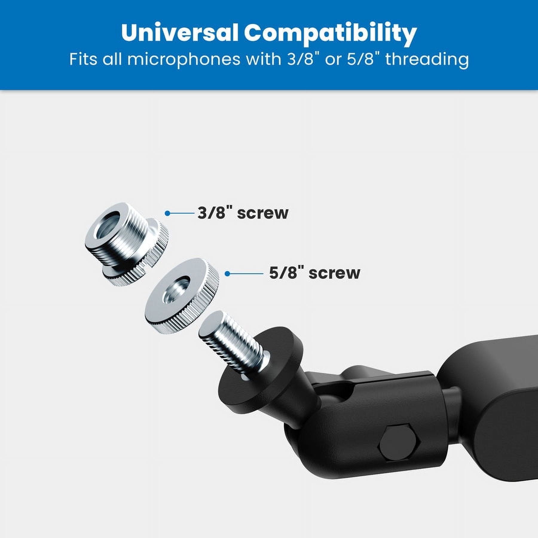 Mount-It! - Premium Microphone Boom Arm for Podcasts, Meetings, Recordings - Serious Techies