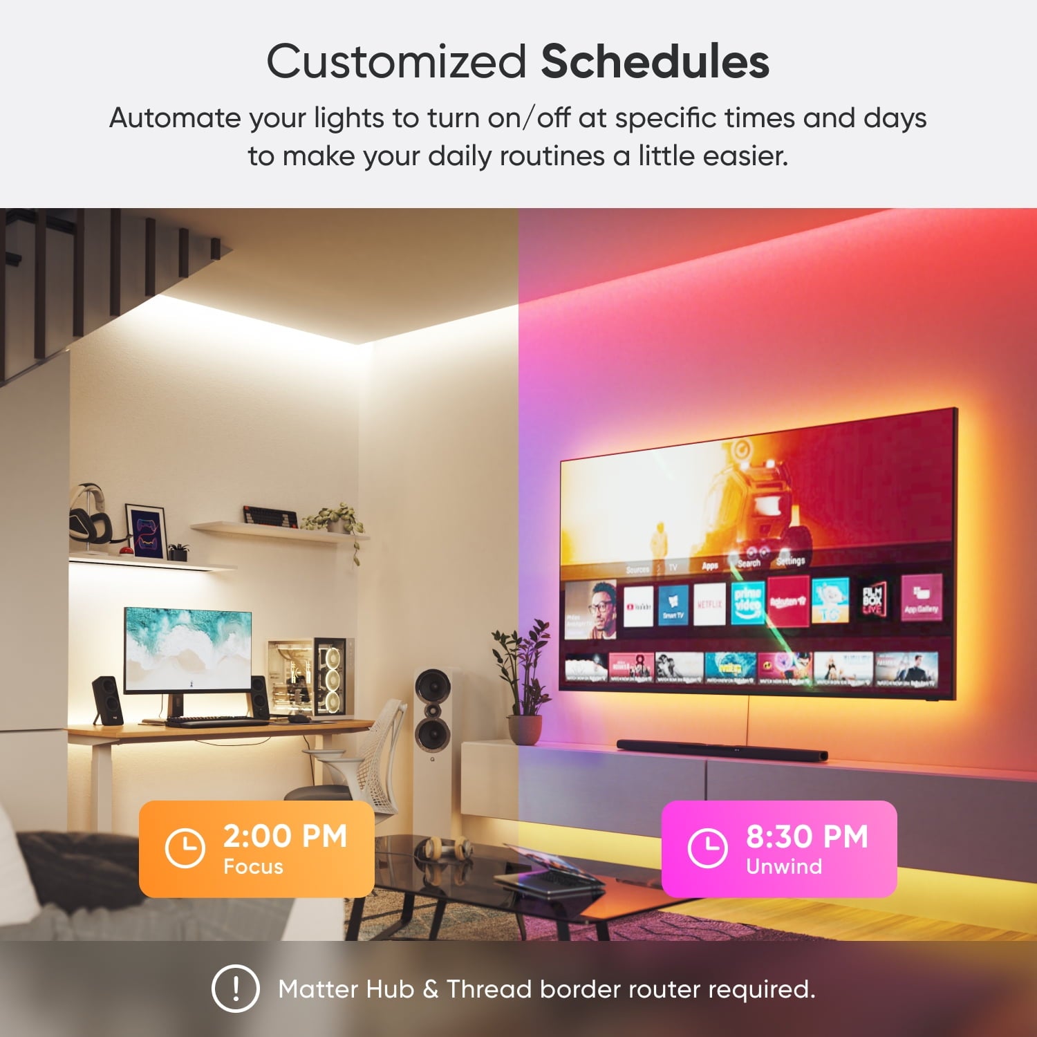 Nanoleaf - Essentials Matter 40" Smart LED Lightstrip (1M) Expansion Pack - White and Color, Flexible and Trimmable - Serious Techies