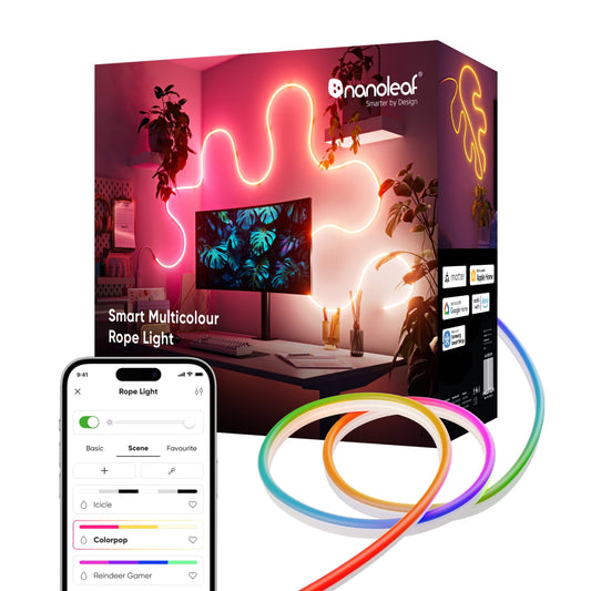 Nanoleaf - Essentials Matter LED Rope Light, Multicolor Lightstrip, 5M (16.4Ft), Indoor - Serious Techies