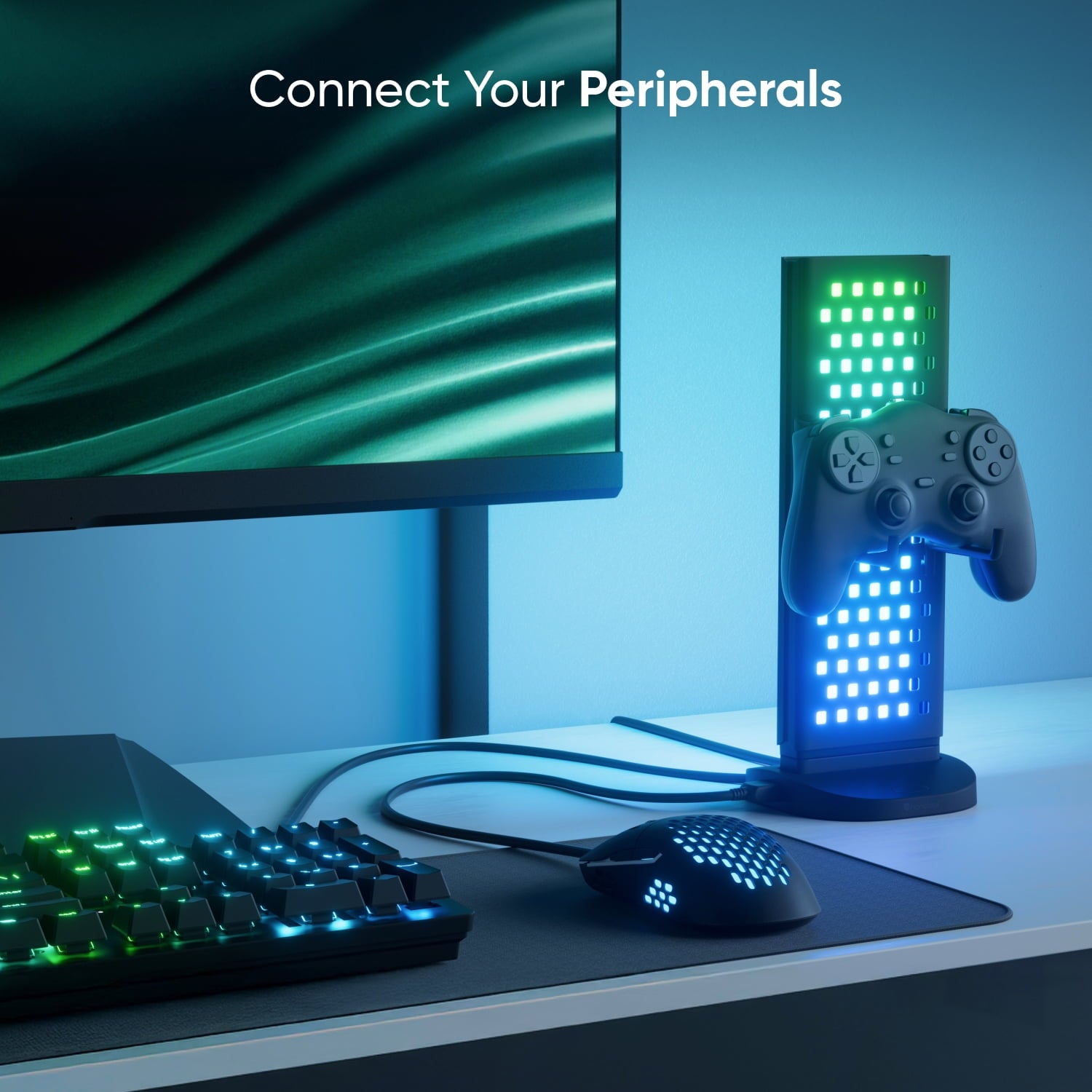 Nanoleaf - Pegboard Desk Dock (1Pk) - Serious Techies