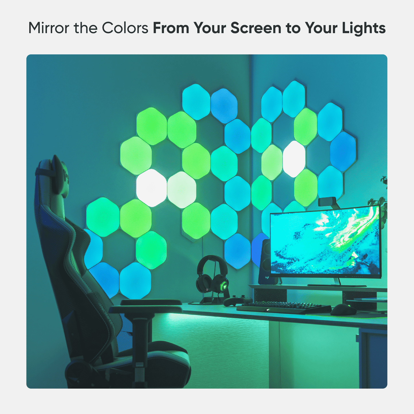Nanoleaf - Shapes Hexagons Expansion Pack - Smart LED Wall Light Panels - 3Pk - Serious Techies