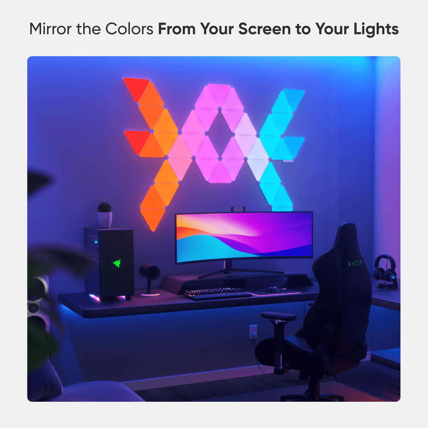 Nanoleaf - Shapes Triangles Expansion Pack - Smart LED Wall Light Panels - 3Pk - Serious Techies