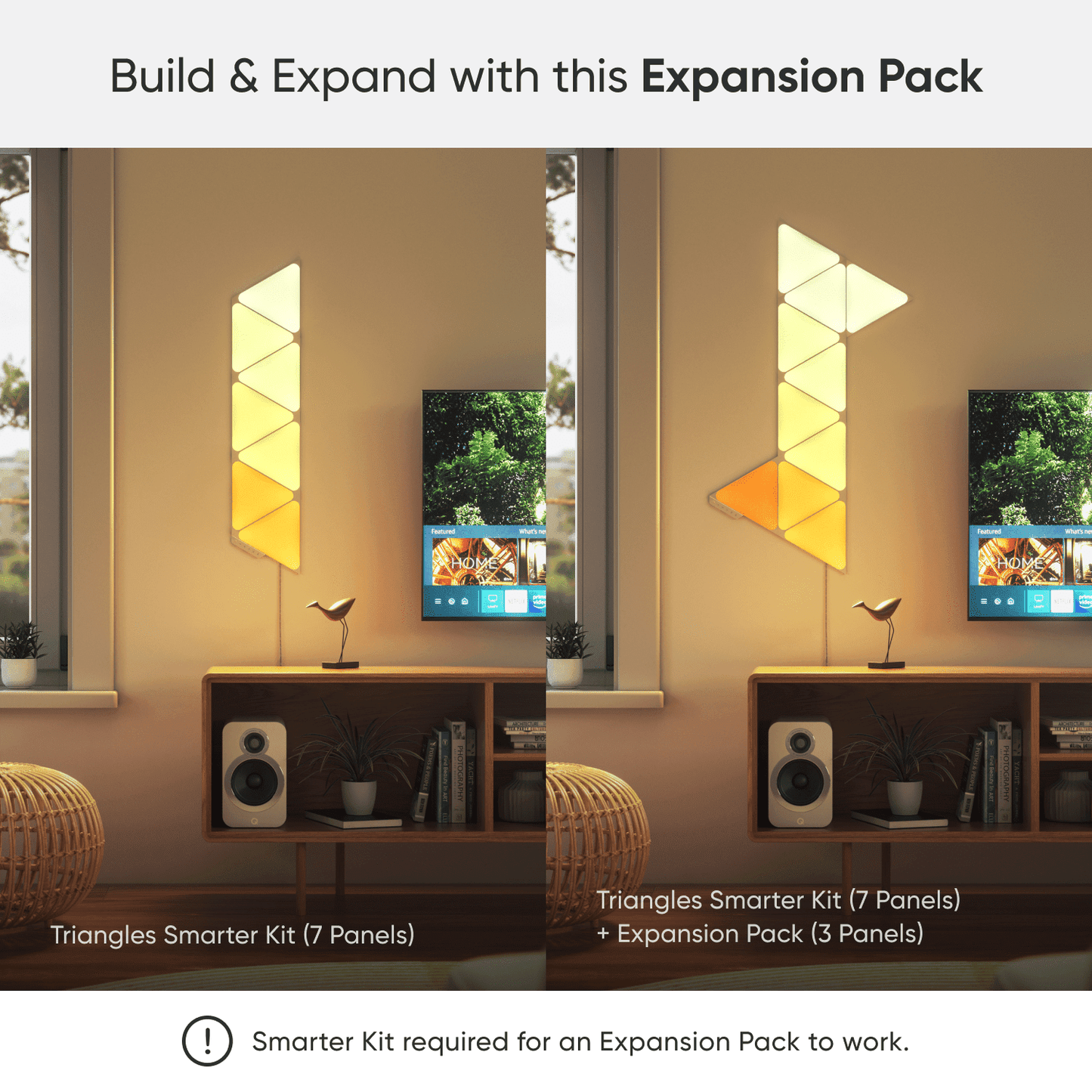 Nanoleaf - Shapes Triangles Expansion Pack - Smart LED Wall Light Panels - 3Pk - Serious Techies