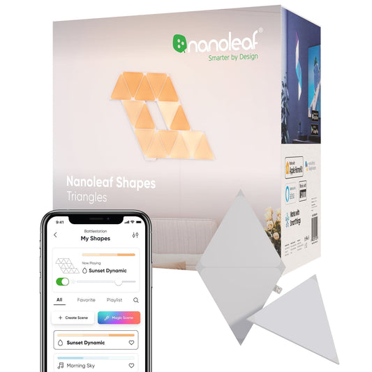 Nanoleaf - Shapes Triangles Expansion Pack - Smart LED Wall Light Panels - 3Pk - Serious Techies