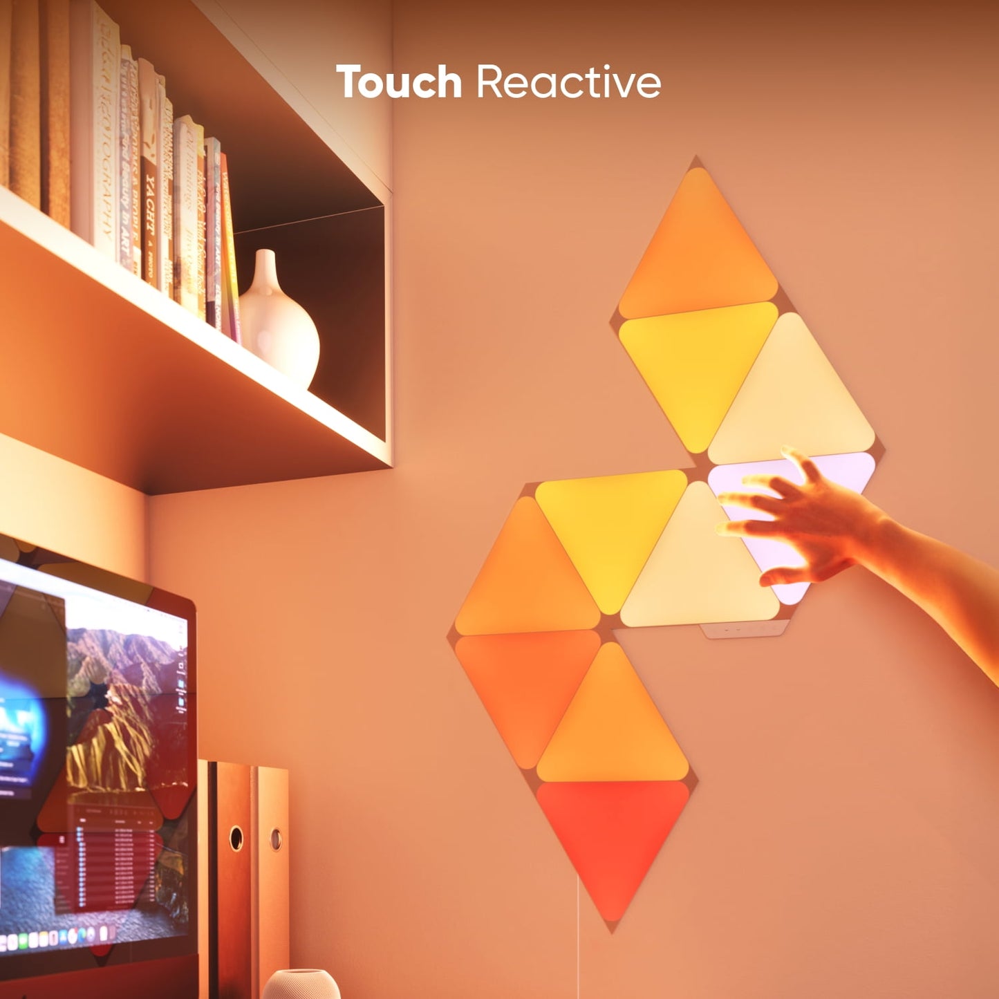 Nanoleaf - Shapes Triangles Smarter Kit, Indoor Modern Modular LED Wall Light Panels, 5PK - Serious Techies