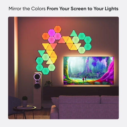 Nanoleaf - Shapes Ultra Black Hexagons Smarter Kit, 9Pk – Modern LED Wall Panels for Indoor - Serious Techies
