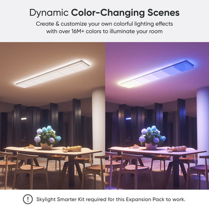 Nanoleaf - Skylight Expansion Pack (1Pk) – Smart LED Modular Color-Changing Ceiling Light - Serious Techies