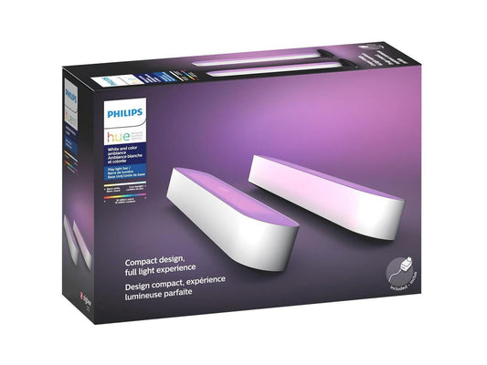 Philips Hue - Play Ambiance Smart LED Bar Light, 2-Pack (Works with Amazon Alexa, Apple Homekit & Google Home) - White - Serious Techies
