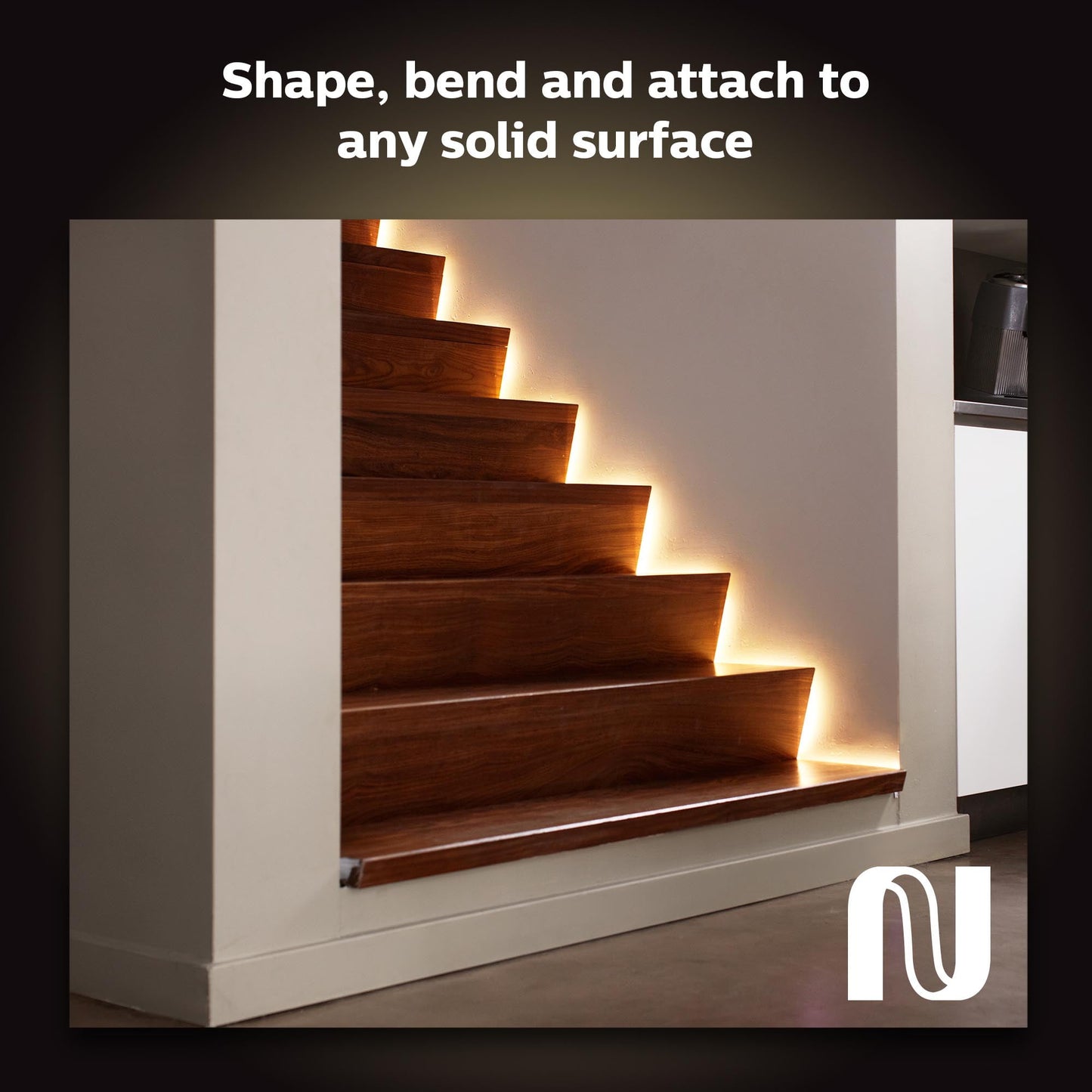 Philips Hue - White and Color Ambiance Light Strip plus 6.5Ft Base Kit with Bluetooth, White - Serious Techies