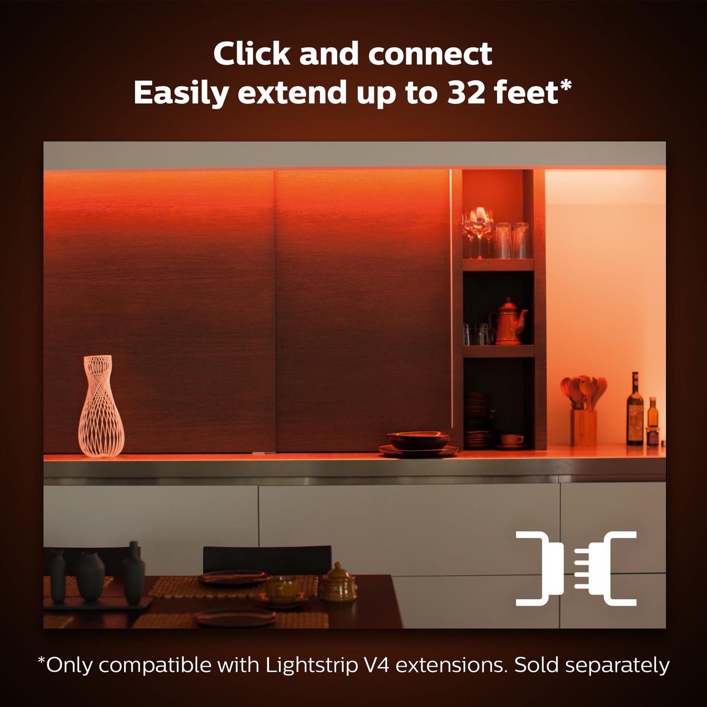 Philips Hue - White and Color Ambiance Light Strip plus 6.5Ft Base Kit with Bluetooth, White - Serious Techies