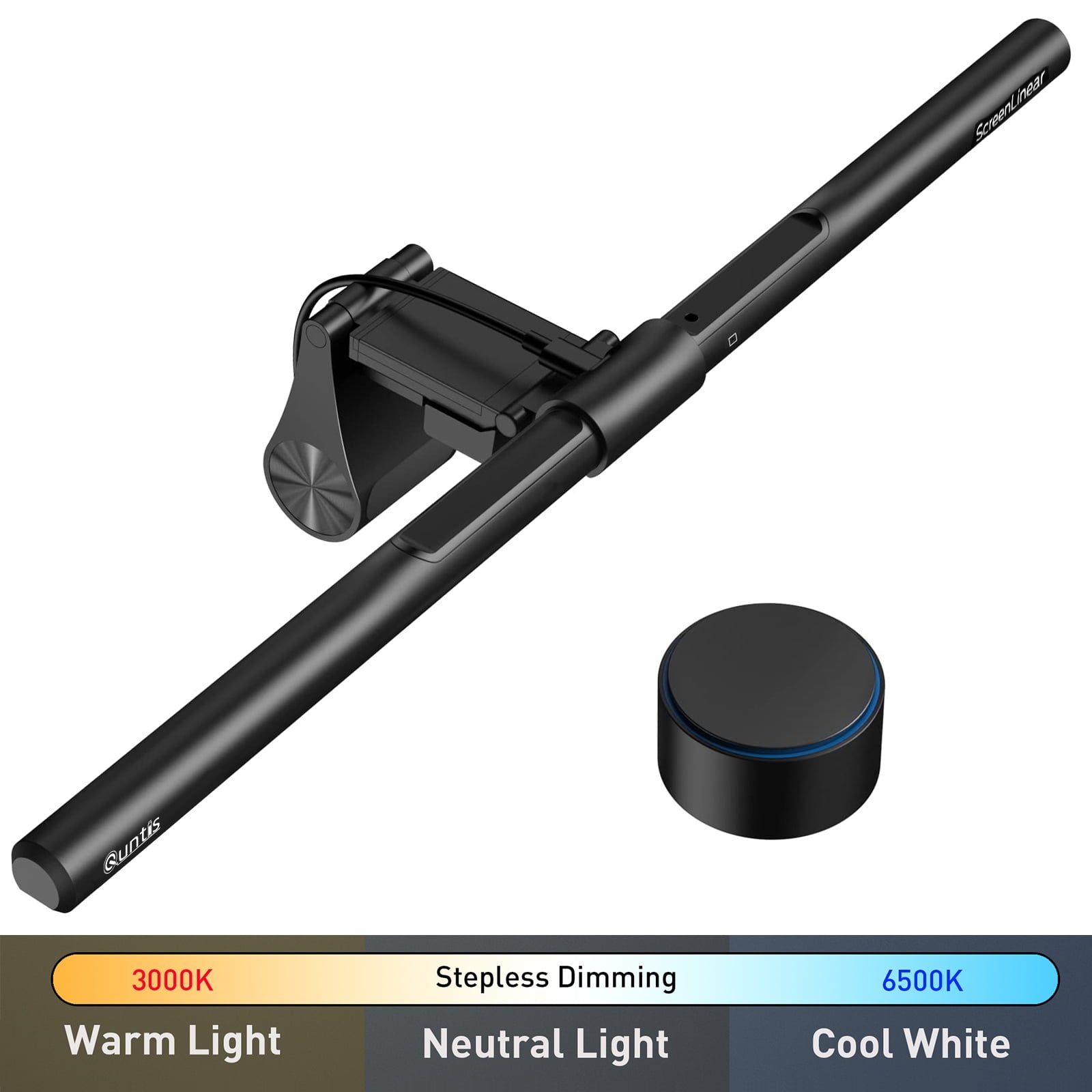Quntis - Monitor Light Bar PRO with Remote, Eye-Care, No Screen Glare, Fit for Curved Monitor, Auto Dimming Screen Light Bar for Home Office Gaming Desk Lamp - Serious Techies