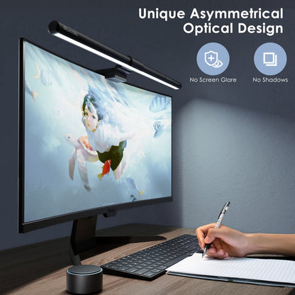Quntis - Monitor Light Bar PRO with Remote, Eye-Care, No Screen Glare, Fit for Curved Monitor, Auto Dimming Screen Light Bar for Home Office Gaming Desk Lamp - Serious Techies