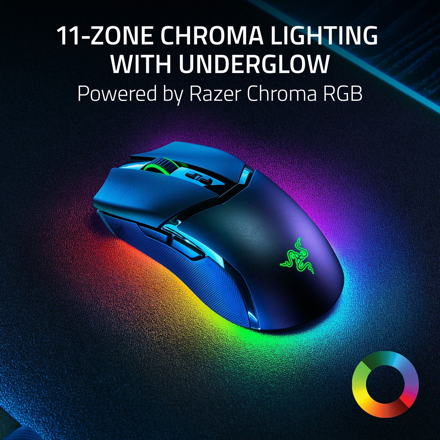 Cobra Pro Lightweight Wireless PC Gaming Mouse with  Chroma RGB, Customizable Controls, 77G, Black - Serious Techies