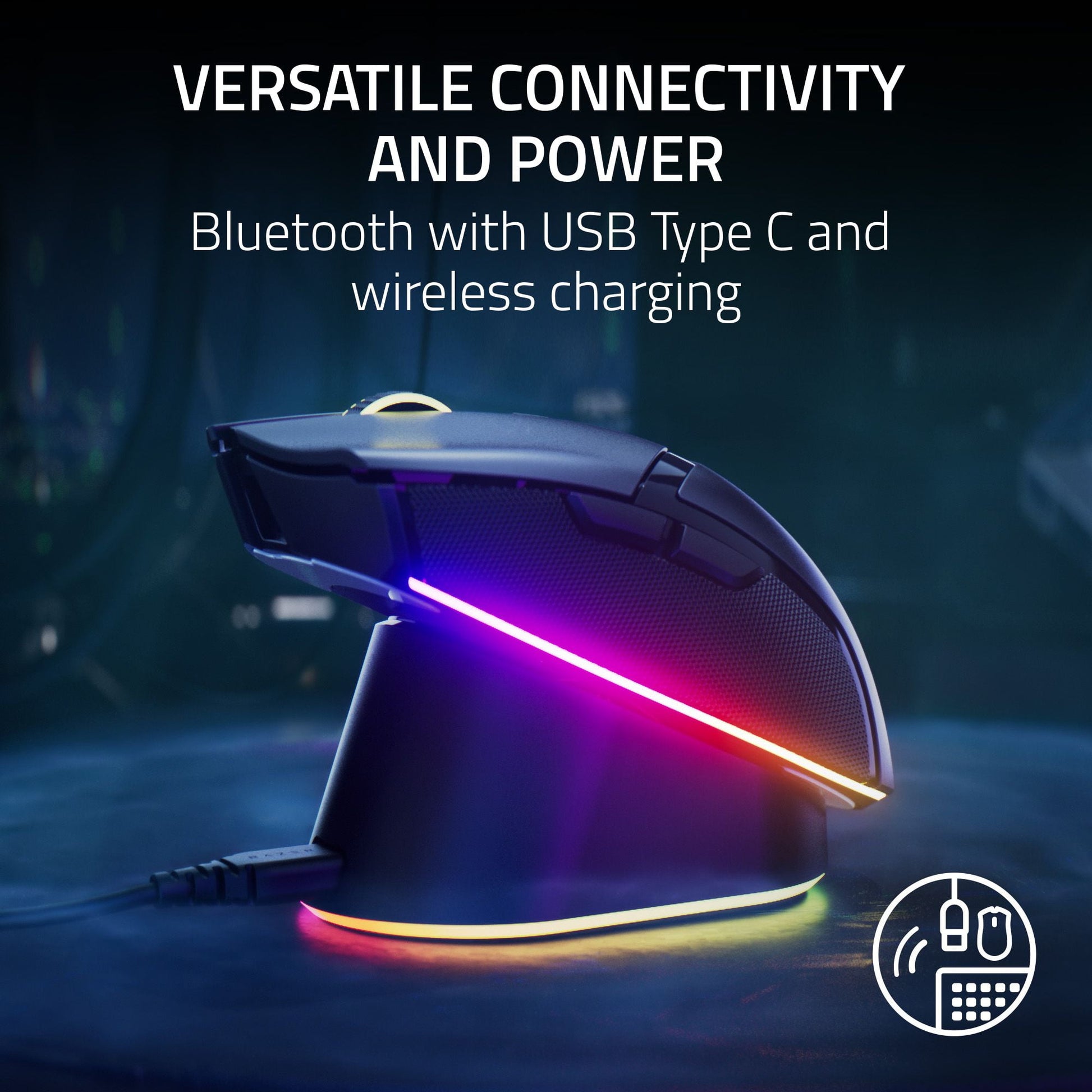 Cobra Pro Lightweight Wireless PC Gaming Mouse with  Chroma RGB, Customizable Controls, 77G, Black - Serious Techies