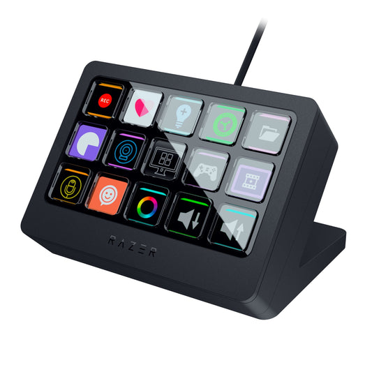 Razer - Stream Controller X - All-In-One Keypad for Streaming and Content Creation, 15 Buttons, Black - Serious Techies