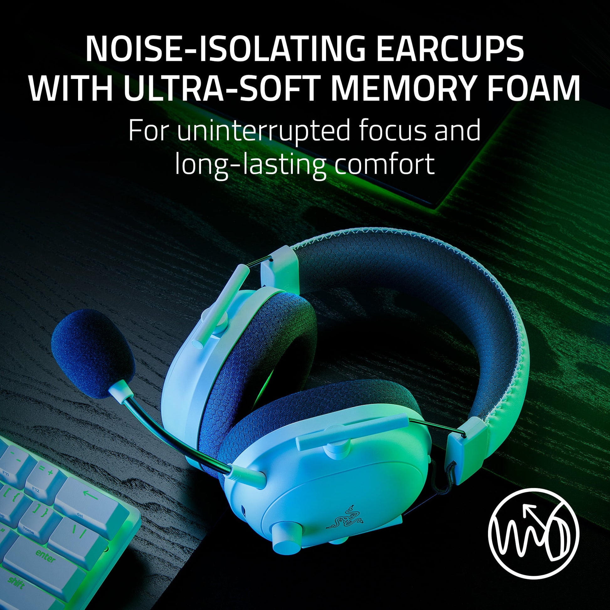 Razer - BlackShark V2 Pro Wireless PC Gaming Headset, 2.4Ghz, BT, Hyperspeed Wireless, 70Hr Battery, 320G, White - Serious Techies