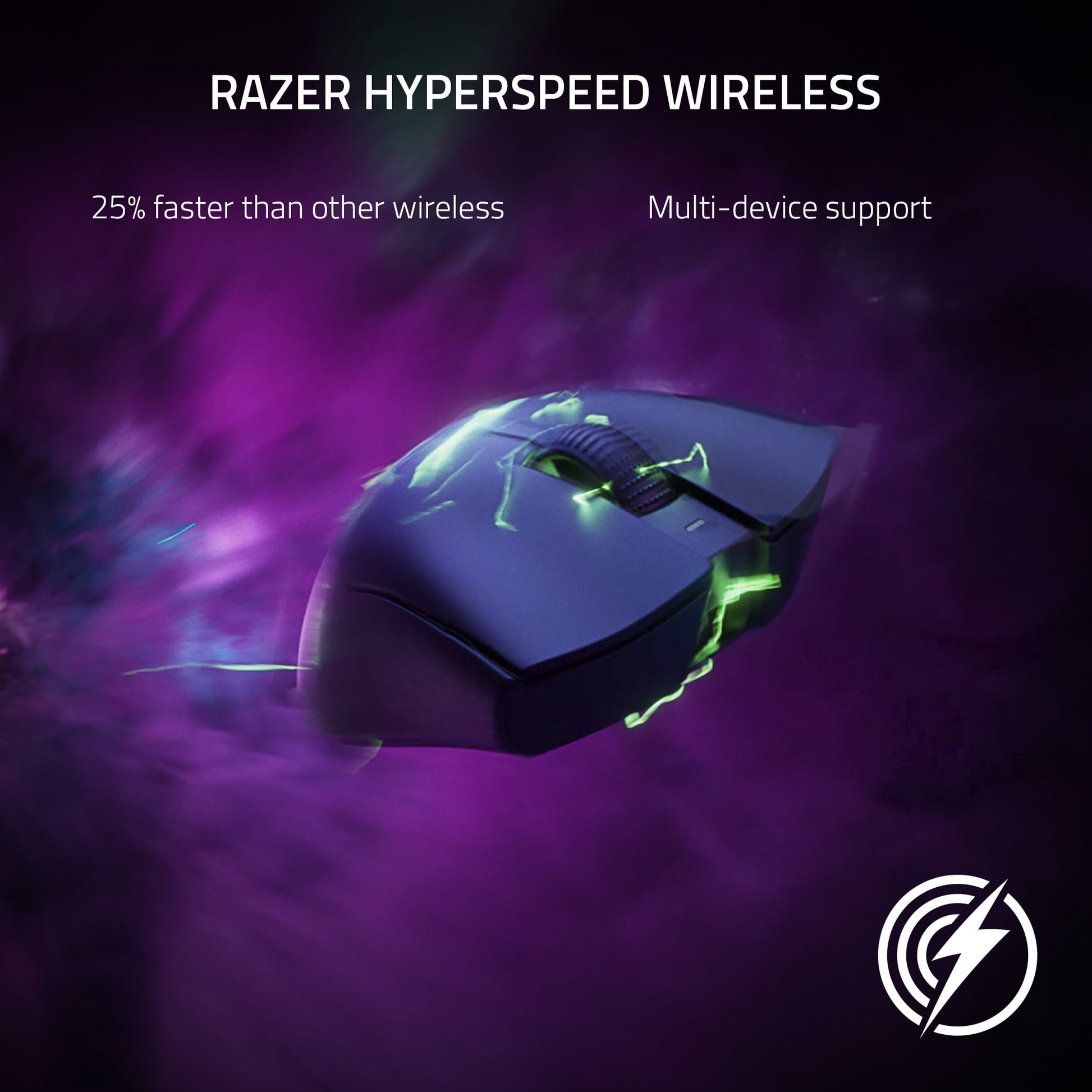 Deathadder V3 Pro Wireless Esports Gaming Mouse, 64G, 5 Buttons, 2.4Ghz, Bluetooth, White