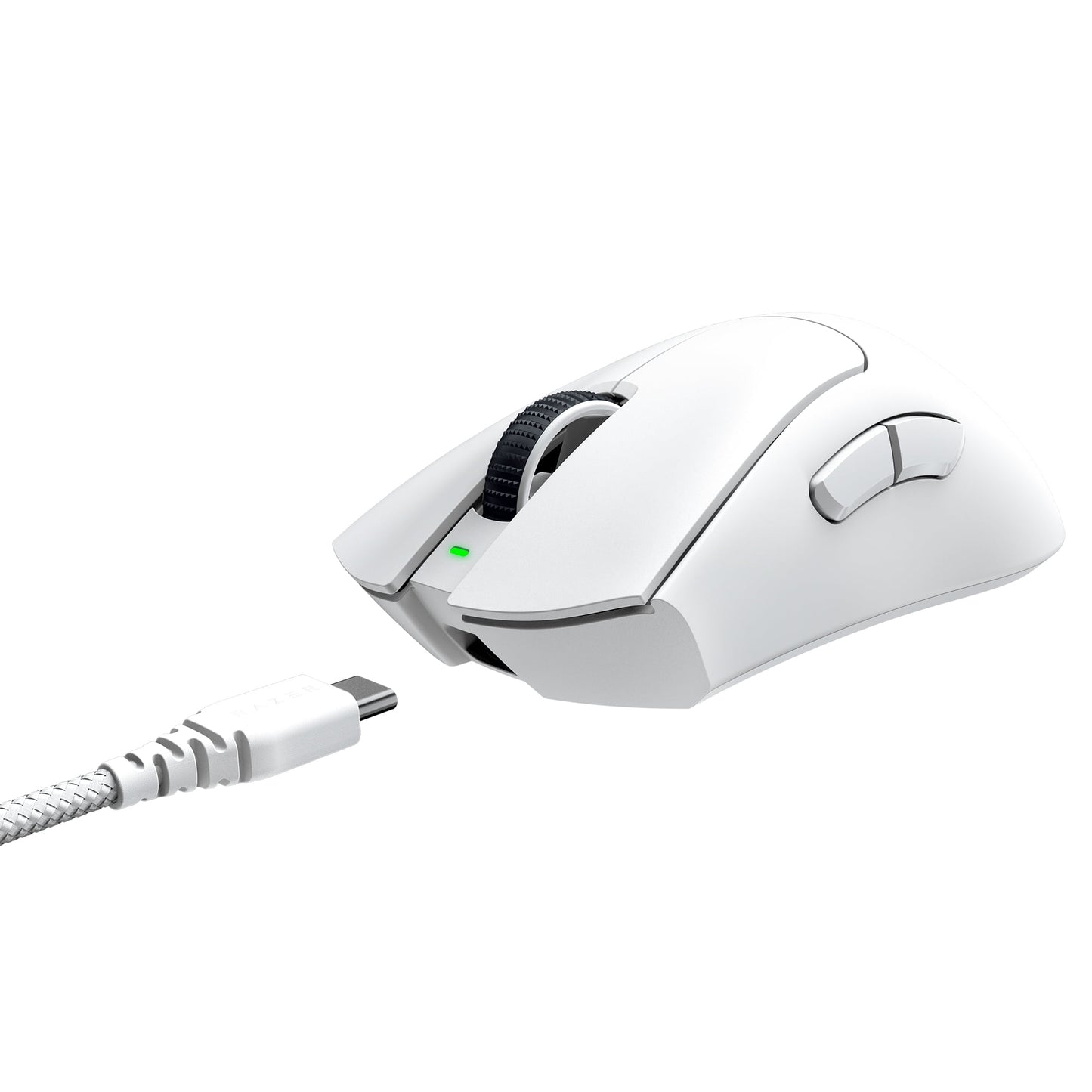 Deathadder V3 Pro Wireless Esports Gaming Mouse, 64G, 5 Buttons, 2.4Ghz, Bluetooth, White