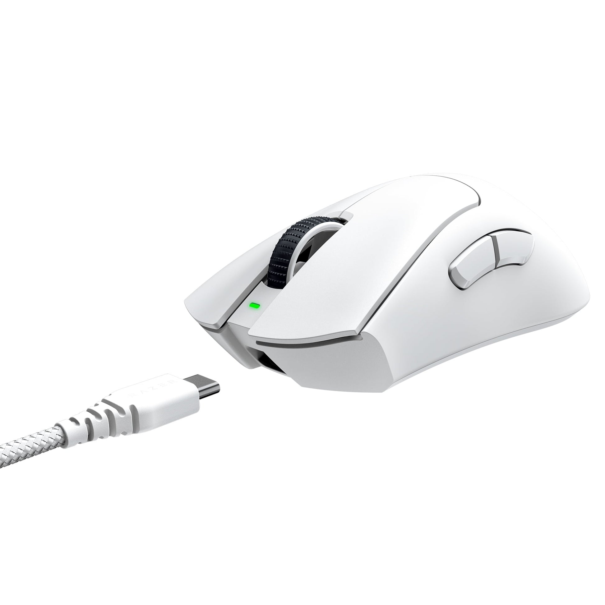 Deathadder V3 Pro Wireless Esports Gaming Mouse, 64G, 5 Buttons, 2.4Ghz, Bluetooth, White