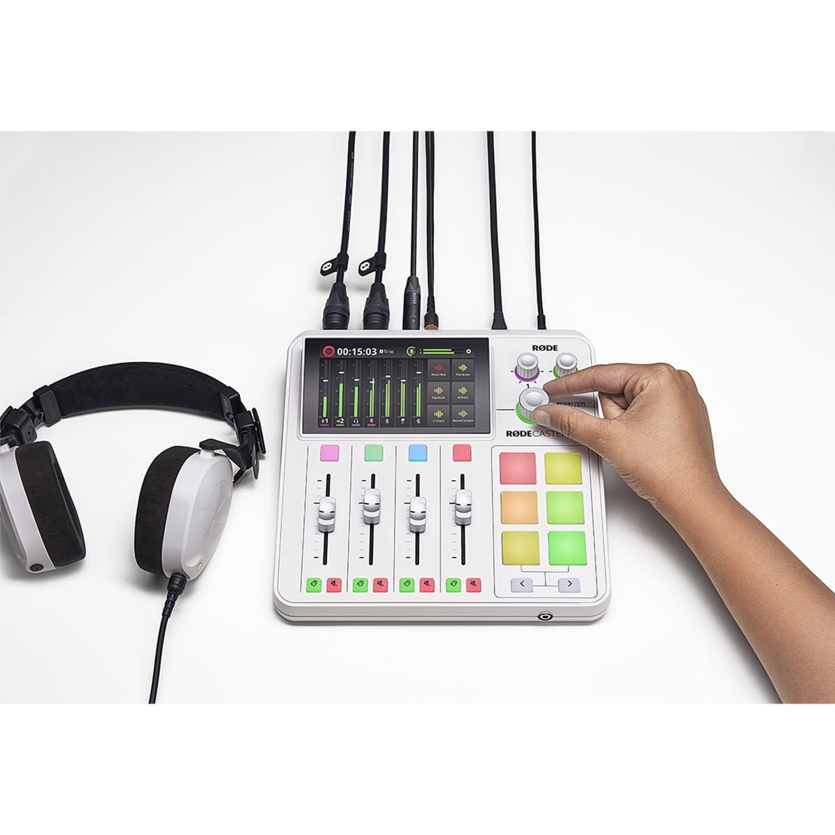 Rode - Caster Duo Integrated Audio Production Studio, White - Serious Techies