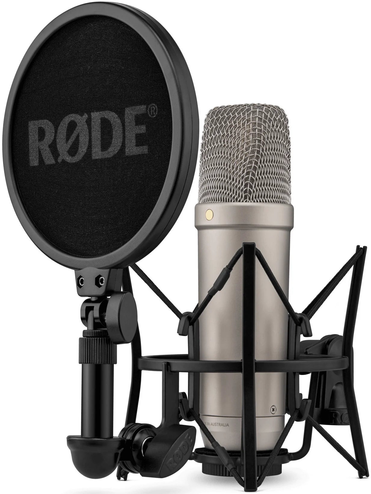RODE - NT1 5Th Generation Condenser Microphone, SM6 Shockmount, Pop Filter, Silver - Serious Techies