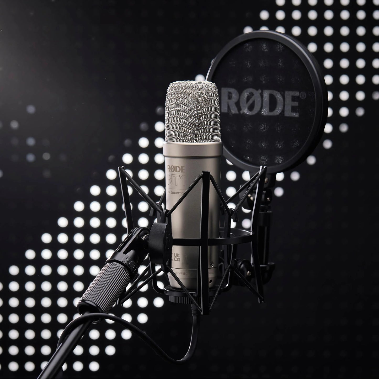 RODE - NT1 5Th Generation Condenser Microphone, SM6 Shockmount, Pop Filter, Silver - Serious Techies
