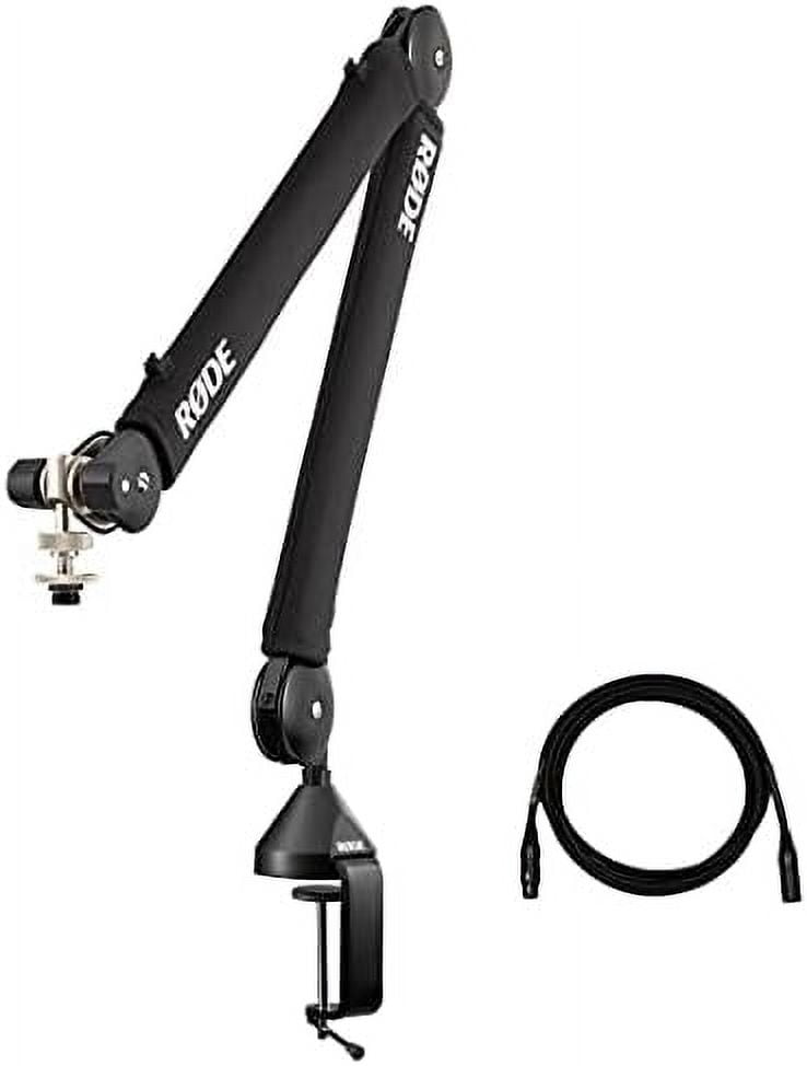 RODE - PSA1+ Pro Studio Boom Arm for Podcasting and Streaming with Professional Grade XLR Cable and Polishing Cloth - Serious Techies