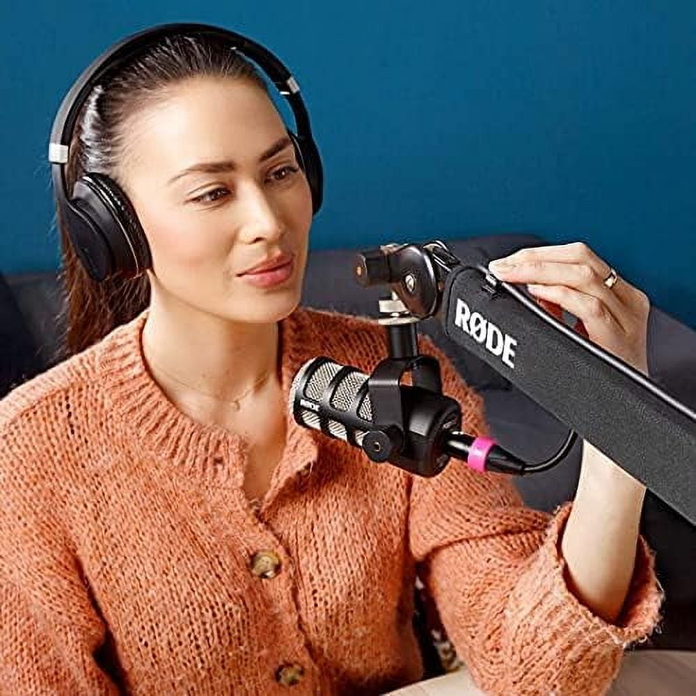 RODE - PSA1+ Pro Studio Boom Arm for Podcasting and Streaming with Professional Grade XLR Cable and Polishing Cloth - Serious Techies