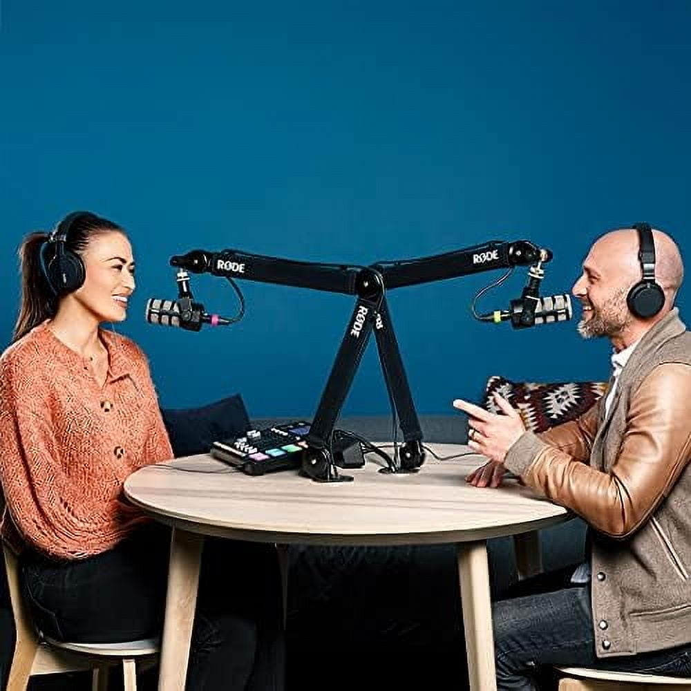 RODE - PSA1+ Pro Studio Boom Arm for Podcasting and Streaming with Professional Grade XLR Cable and Polishing Cloth - Serious Techies