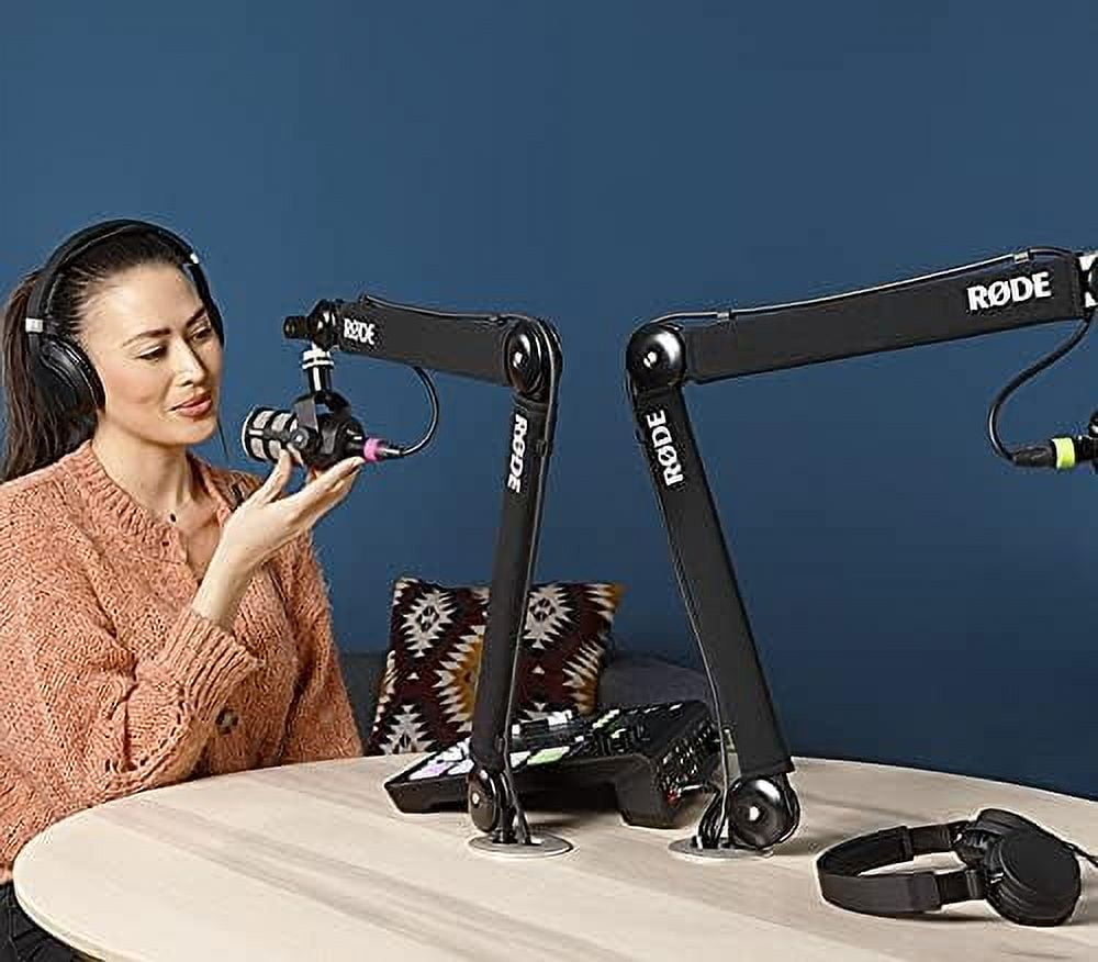 RODE - PSA1+ Pro Studio Boom Arm for Podcasting and Streaming with Professional Grade XLR Cable and Polishing Cloth - Serious Techies