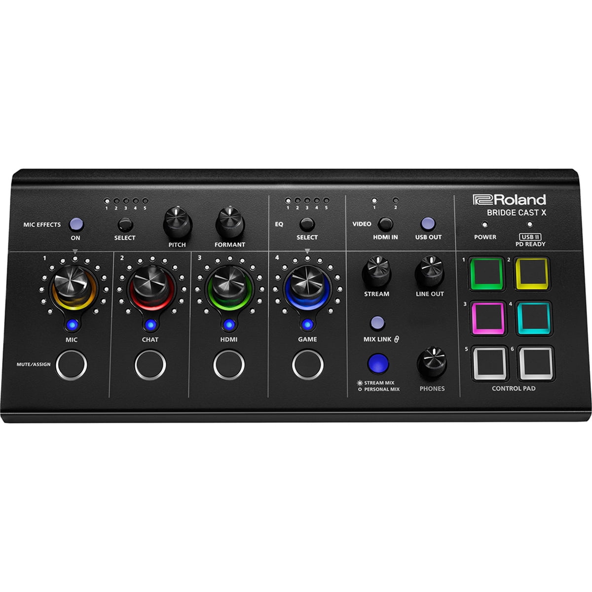 Roland - BRIDGE CAST X Dual Bus Gaming Audio Mixer with AV Streaming Interface - Serious Techies