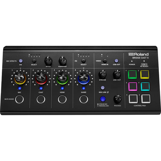 Roland - BRIDGE CAST X Dual Bus Gaming Audio Mixer with AV Streaming Interface - Serious Techies