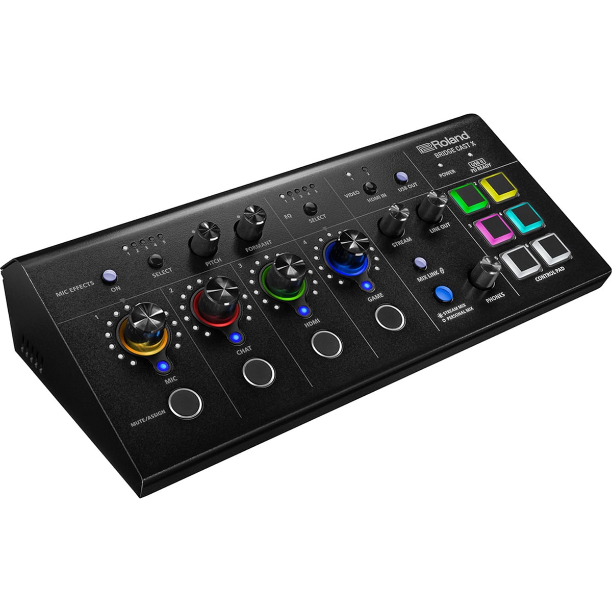 Roland - BRIDGE CAST X Dual Bus Gaming Audio Mixer with AV Streaming Interface - Serious Techies