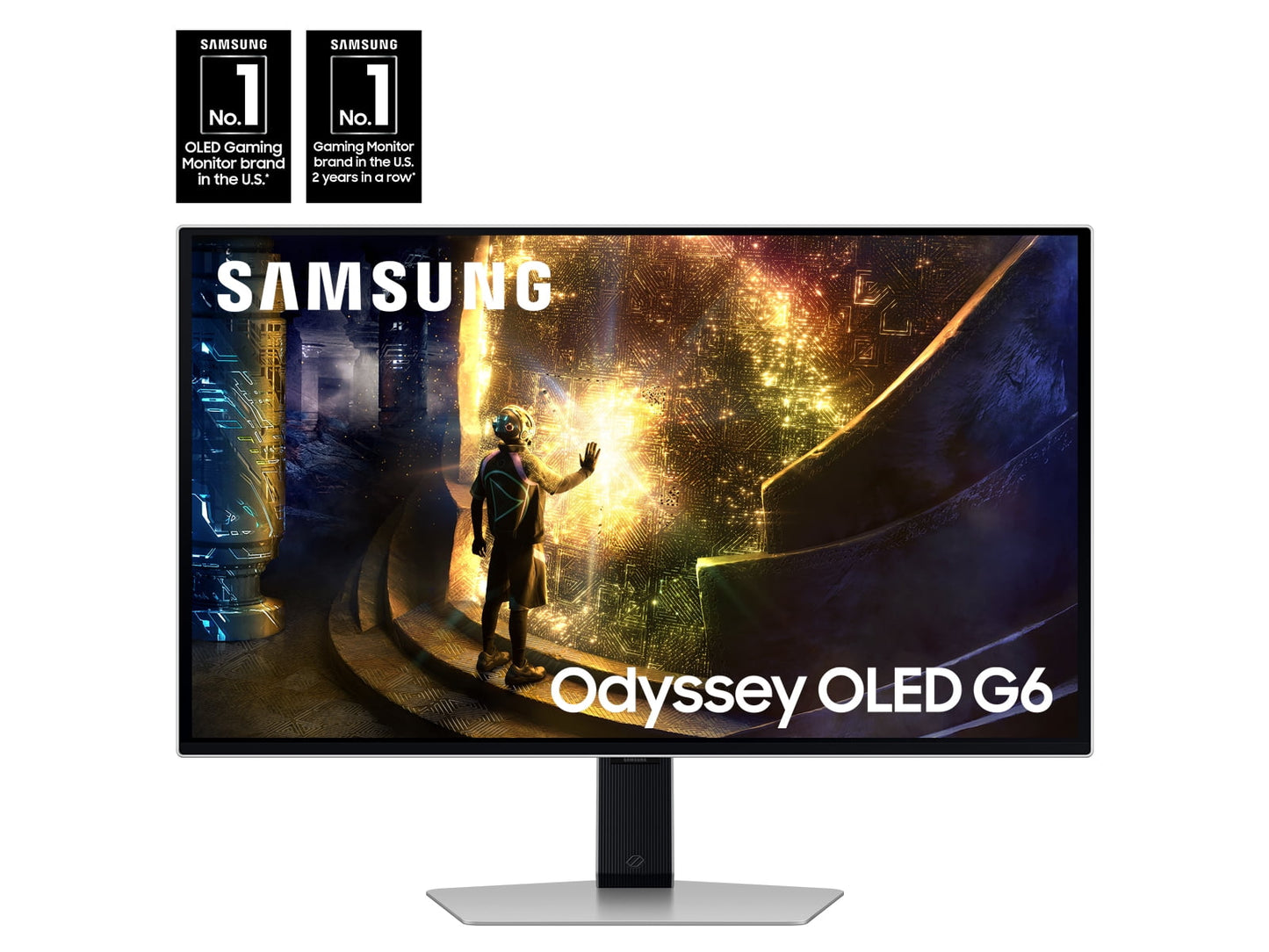 Samsung - 27" Odyssey QD-OLED G6 (G61SD) QHD 240Hz 0.03Ms Freesync™ Premium Pro Gaming Monitor with Sleek Metal Design - LS27DG610SNXZA - Serious Techies