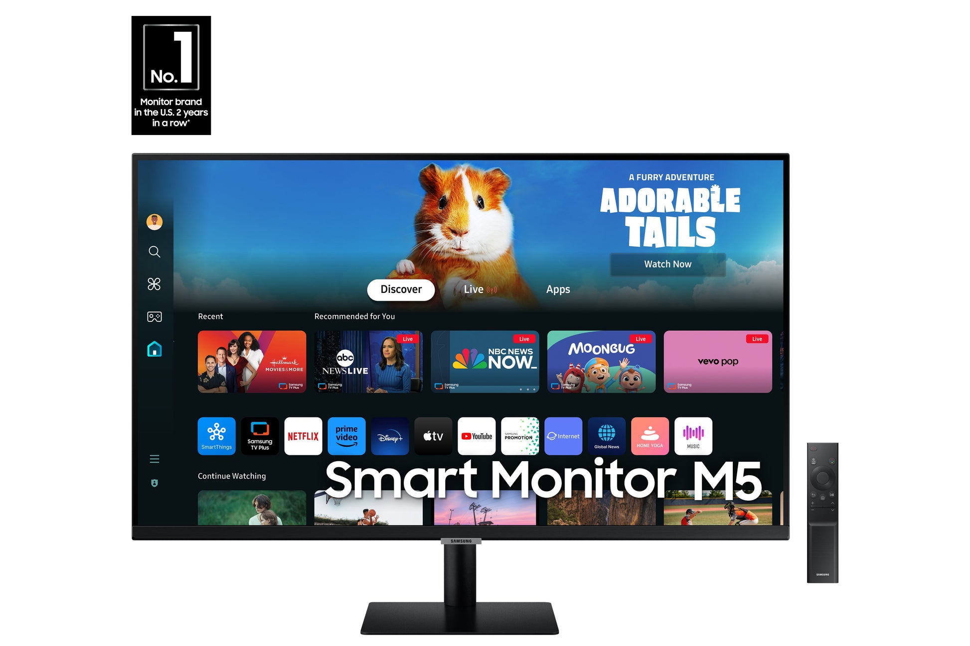 Samsung -27" Smart Monitor M5 (M50D) FHD with Streaming TV and Speakers - Serious Techies
