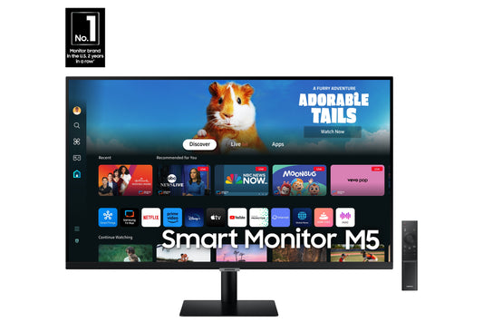 Samsung -27" Smart Monitor M5 (M50D) FHD with Streaming TV and Speakers - Serious Techies