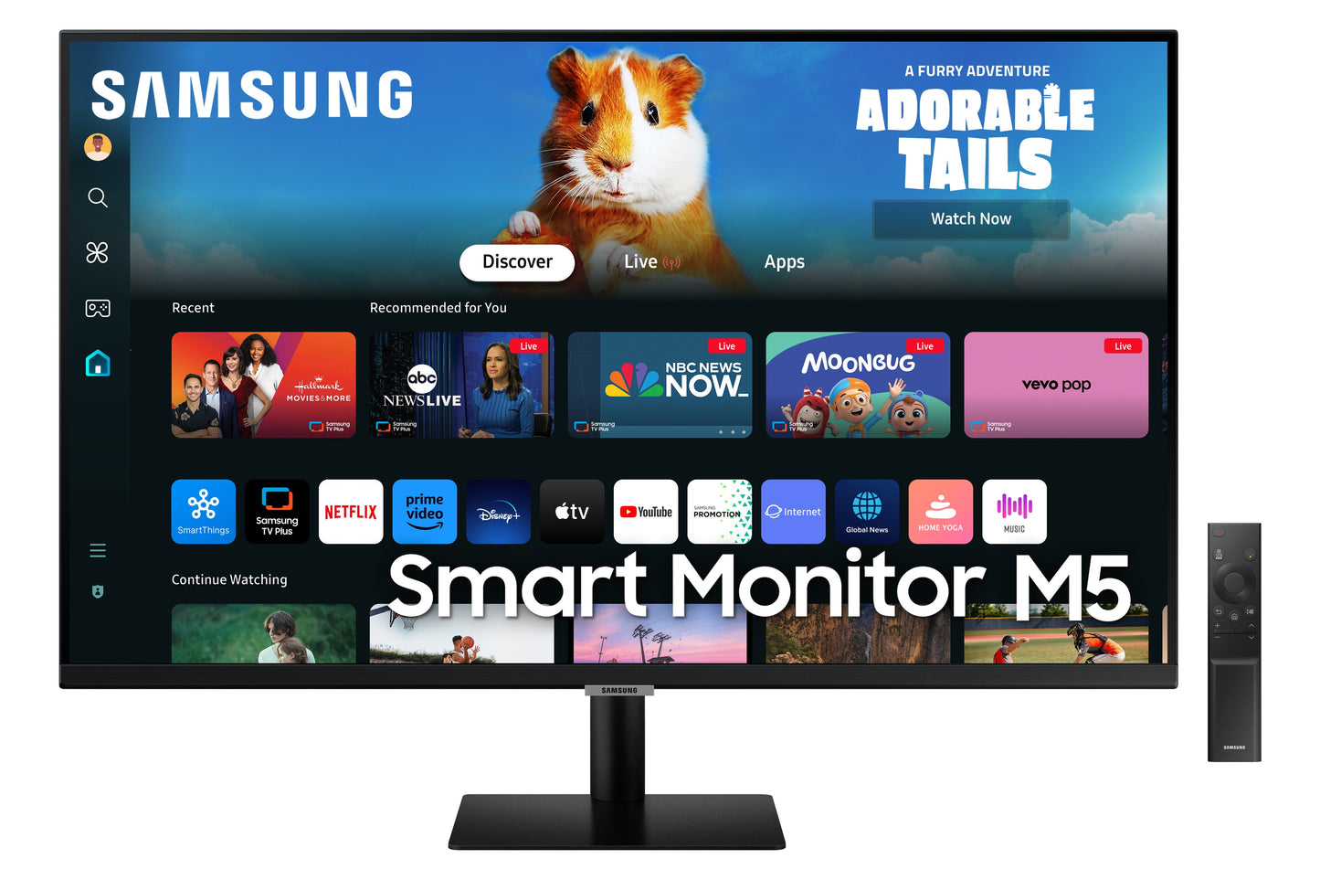 Samsung -27" Smart Monitor M5 (M50D) FHD with Streaming TV and Speakers - Serious Techies