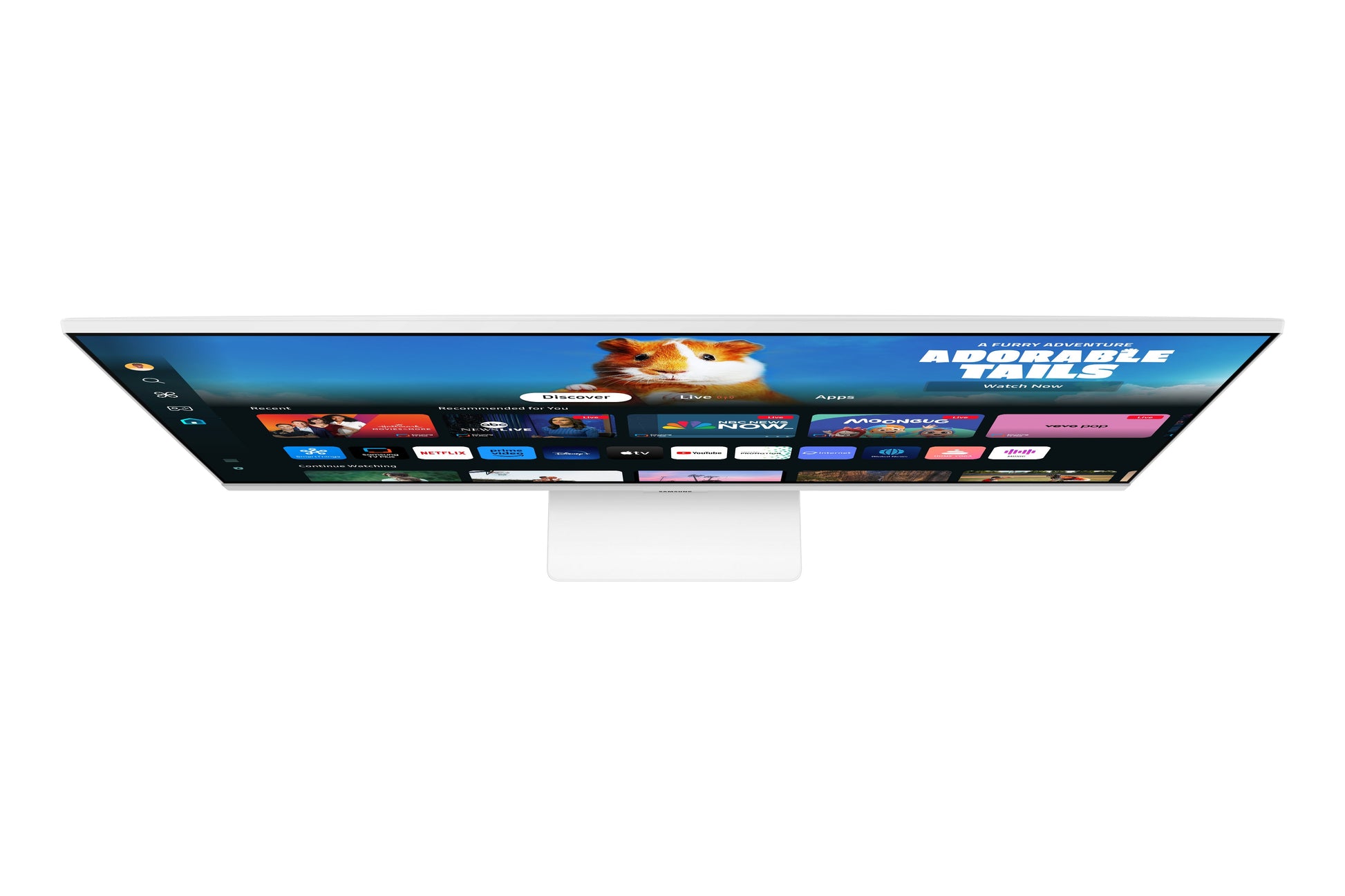 Samsung - 27" Smart Monitor M5 (M50D) FHD with Streaming TV and Speakers-White - Serious Techies