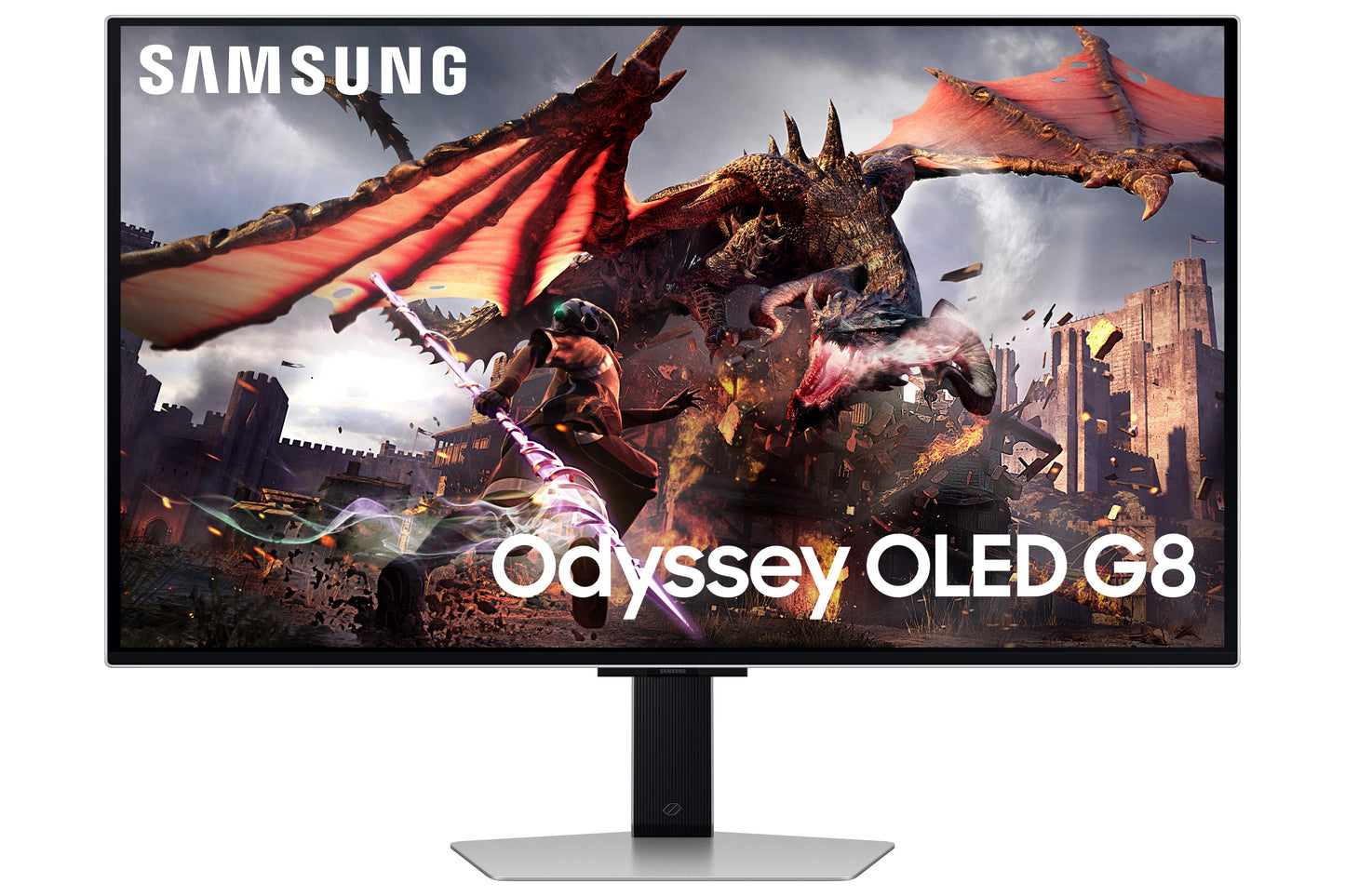 Samsung - 32" Odyssey OLED G8 (G80SD) 4K UHD 240Hz 0.03Ms G-Sync Compatible Smart Gaming Monitor with Sleek Metal Design - Serious Techies