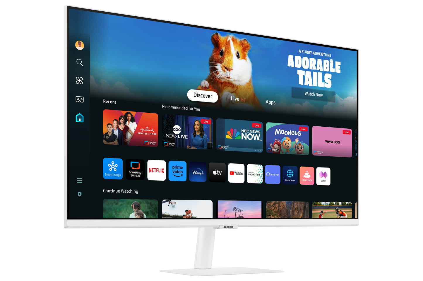 Samsung - 32" Smart Monitor M5 (M50D) FHD with Streaming TV and Speakers - Serious Techies