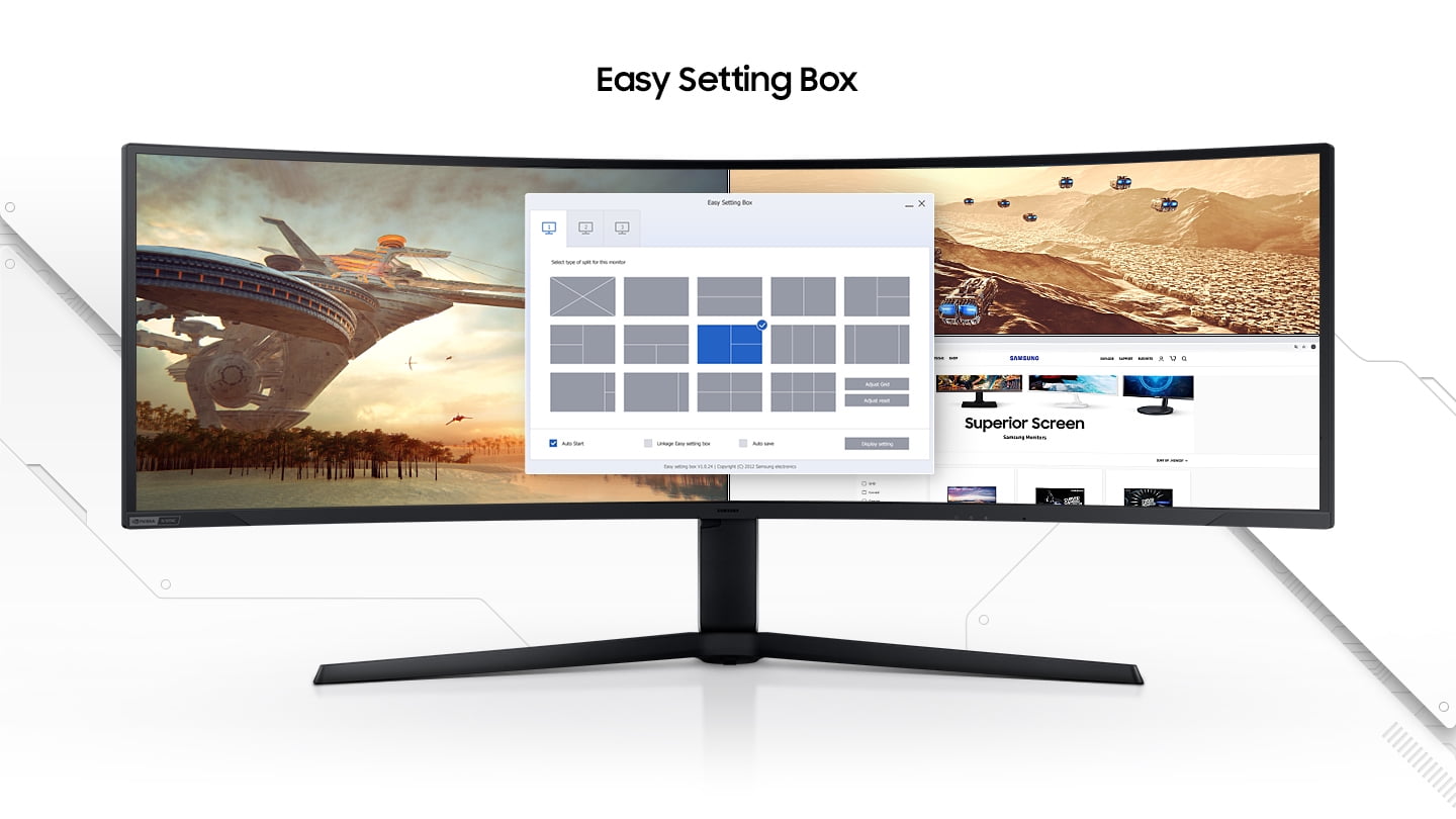 Samsung - 49" Class Odyssey Neo G9 Dual QHD 240Hz 1Ms G-Sync Compatible Quantum HDR2000 Curved Gaming Monitor - LS49AG952NNXZA - Serious Techies