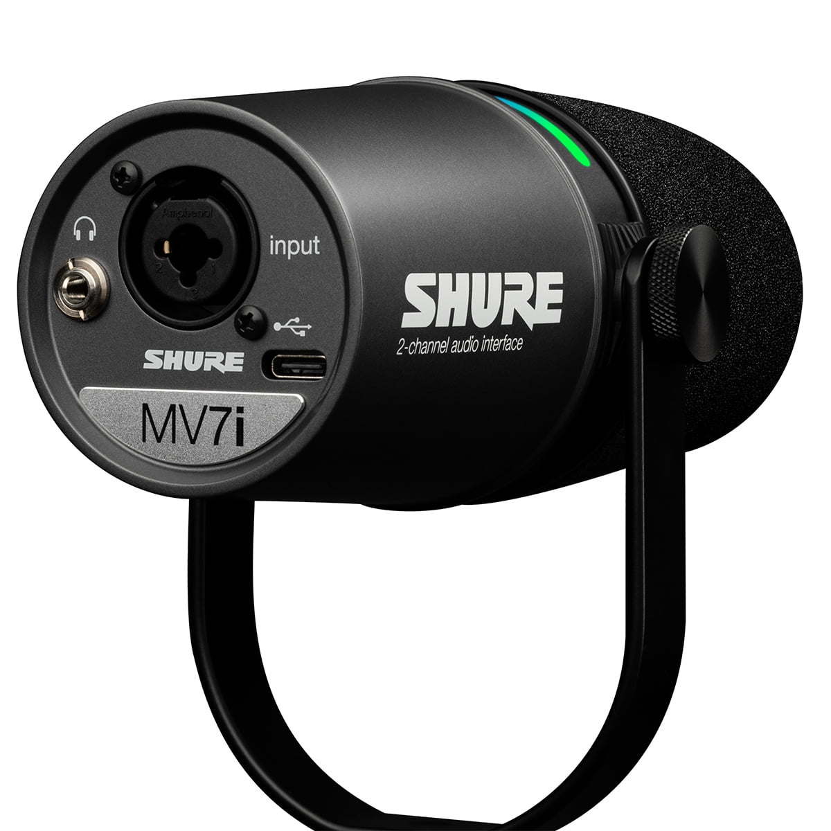 Shure - Mv7I 2-Channel Dynamic Xlr/Instrument Smart Microphone with Built-In Interface - Serious Techies