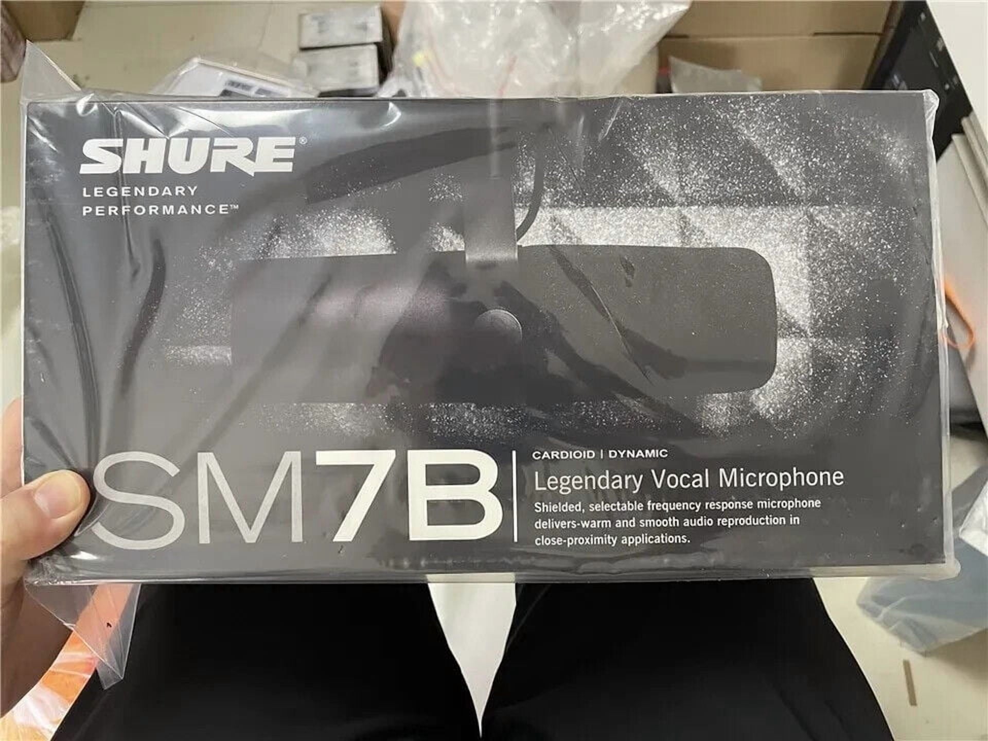 Shure - SM7B Cardioid Dynamic Vocal Broadcast Microphone Sealed in Box Black - Serious Techies